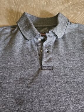 St. John's Bay Men's Heather Gray Polo